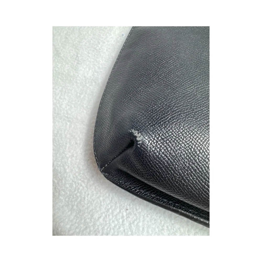 Authentic CHANEL Black Grained Calfskin Shopping Tote - Picture 14 of 15